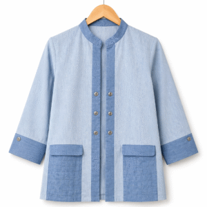 two tone denim jacket
