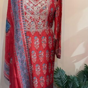 Red Ethnic Suit Set