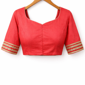 elegant red blouse