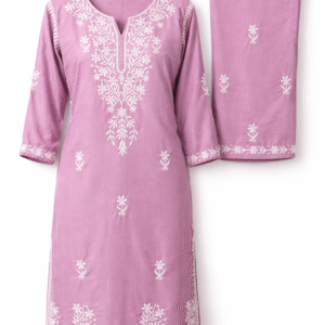 mauve lucknowi ready to wear kurta