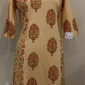 yellow cotton kurta
