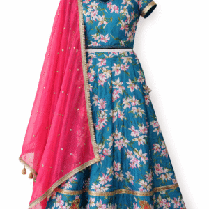 printed cotton kali lehnga